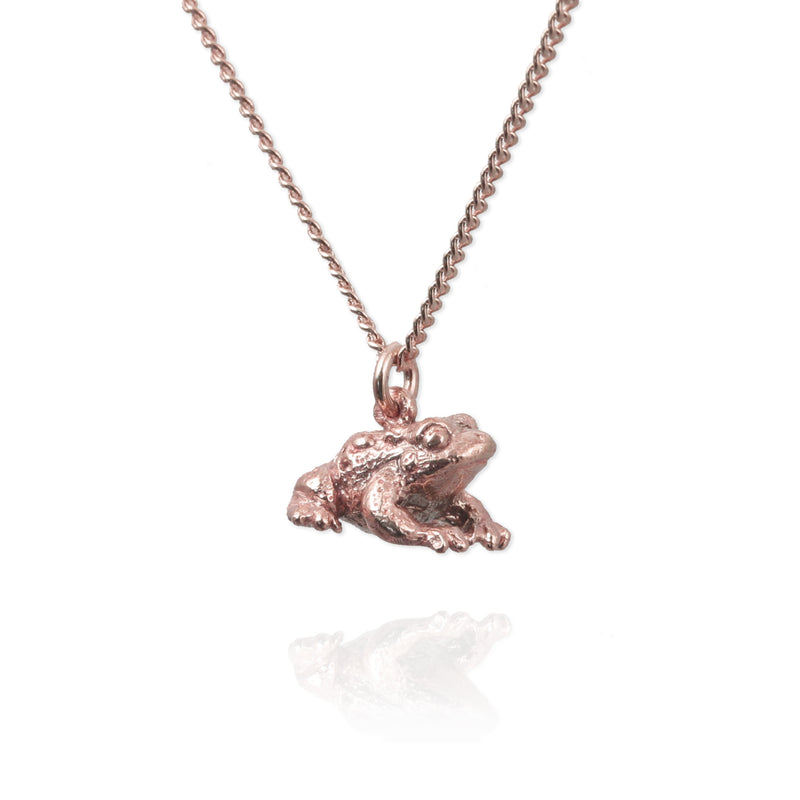 Gold plated necklace Happy Frog